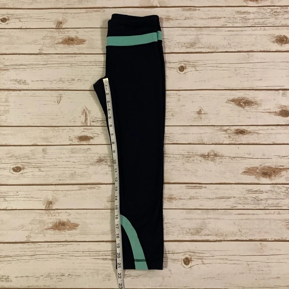 Lululemon Navy Blue Run Inspire Cropped Leggings 4